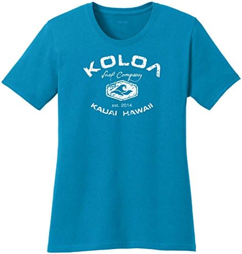 XS-4XL Ebatlarında Koloa Surf Bayan Kemerli Logo Pamuklu Tişörtler