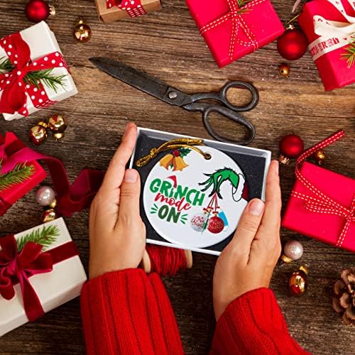 Grinch Noel Dekorasyonu, Grinch Modu açık, Noel Ağacı için Grinch Süsleri, Küçük Noel Süsleri 2021, Kişiselleştirilmiş Noel