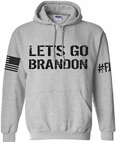 Gidelim Brandon FJB Amerikan Bayrağı Patriot Giyim Kapüşonlu Sweatshirt Hoodie