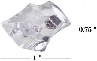WELMATCH Kraliyet Akrilik Buz Kaya Kristalleri Hazine Taşlar için Masa Scatters, Vazo Dolgu, Düğün, Ziyafet, Parti, Olay, Doğum