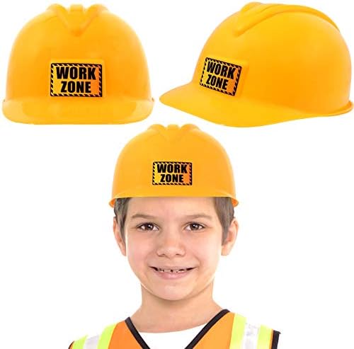 AnapoliZ Çocuk İnşaat Şapkası / Sarı, Plastik Çocuk Kaskı / Çocuklar için Oyuncak İnşaat İşçisi Kaskı / Giydirme, Kostüm, Çocuk