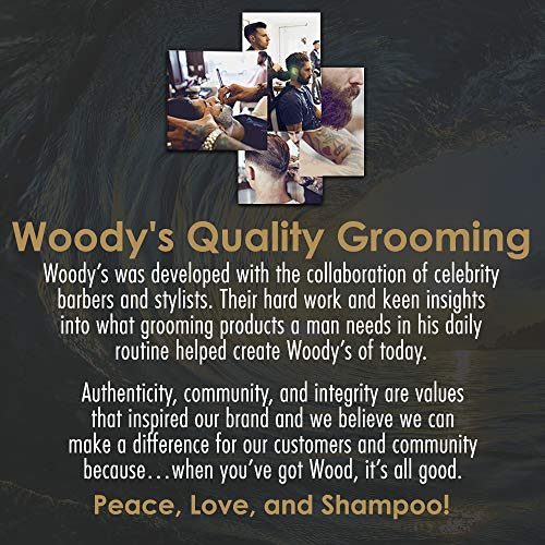 Woody's Erkekler için Pomad, Saç Şekillendirici Krem, Doku Katıyor ve Sağlıklı Parlaklık Kaplaması, Orta Tutma, Suda Çözünür