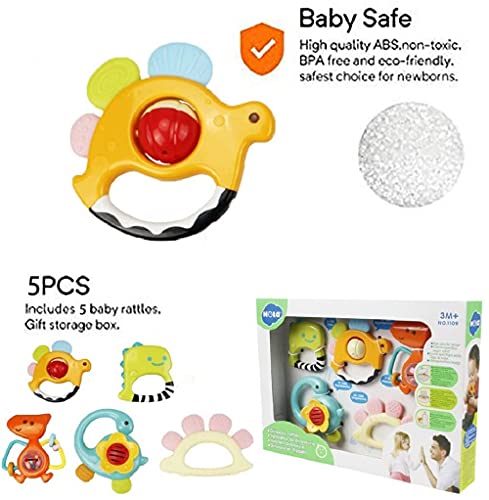 BABYFUNY bebek Oyuncakları 3-6 Ay Dinozor Çıngırak Oyuncak-Bebek Diş çıkartma oyuncakları Bebekler için 0-6 Ay - Bebek Kız