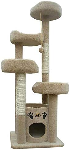 WYJW Beş Katlı Kedi Malzemeleri Kedi Tırmanma Çerçeve Kedi Kumu Kedi Ağacı Bir Sisal Kedi Tırmalama Çok Fonksiyonlu Kedi Atlama