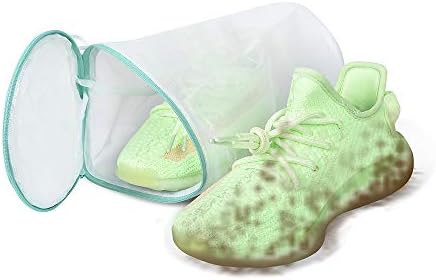 OTraki Ayakkabı çamaşır torbaları Spor Ayakkabı Örgü Çamaşır Torbası 2 Paket 6x12 ınç Dayanıklı Fermuar Ayakkabı Temizleme