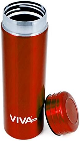 Vıva h2o Çift Cidarlı Vakum Yalıtımlı-Paslanmaz Çelik Su Şişesi (300 Ml), Kırmızı