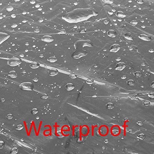 ESUPPORT Elastik Bant Şeffaf Plastik Tek Kullanımlık Evrensel Araba Kapakları Yağmur Toz Garaj Kapağı Su Geçirmez Geçici 12ft