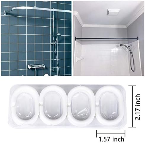 JRıng Duş Perde seti Tatil Duş Perdeleri Banyo için Su Geçirmez Polyester Kumaş Makinede Yıkanabilir 12 Kanca ile 72x72 İnç