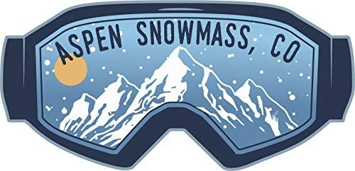 Aspen Snowmass Colorado Kayak Maceraları Hatıra 2 İnç Vinil Decal Sticker Gözlüğü Tasarım