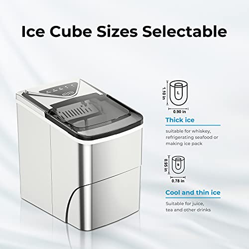 Buz Makineleri Tezgah, Kendi Kendini Temizleme Fonksiyonu, Taşınabilir Elektrikli Buz Küpü Yapma Makinesi, 6 Dakika içinde