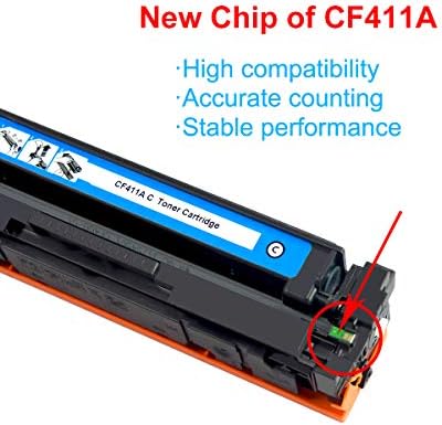 RapmininK için Uyumlu Yedek 410A CF411A Toner Kartuşu ile kullanım için Renk Pro MFP M477fdw M477fdn M477fnw; Renk Pro M452dn