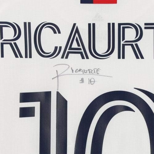Çerçeveli Andres Ricaurte FC Dallas İmzalı Maç - 2020 MLS Sezonundan 10 numaralı Beyaz Formayı Kullandı-İmzalı Futbol Formaları