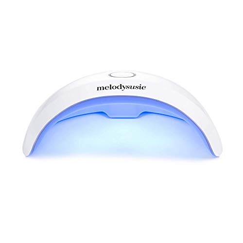 MelodySusie Taşınabilir UV LED Tırnak Lambası, Jel Oje Kiti ile Hiçbir Silin Taban ve Parlak ve Mat Pardösü, Kapalı Islatın