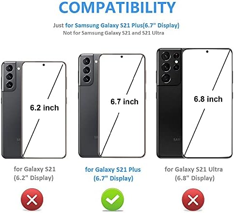 ONETOP ile Uyumlu Samsung Galaxy S21 Artı Cüzdan Kılıf ile Kart Tutucu, PU Deri Kickstand Kart Yuvaları Kılıf, Çift Manyetik