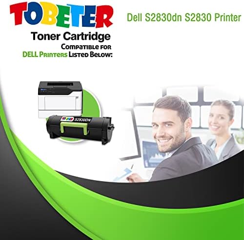 ToBeter Yeniden Üretilmiş Toner Kartuşu Değiştirme için Dell S2830 S2830dn 593-BBYP 593-BBYO CH00D için Dell S2830dn S2830