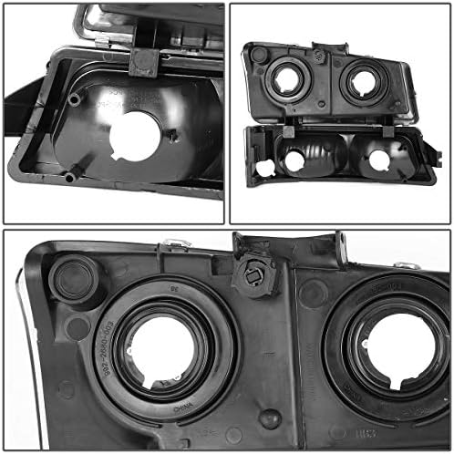 Chevy Silverado 1st Gen ile uyumlu 4 adet Çifti Siyah Temizle Köşe Far + Krom Füme Lens LED Kuyruk ışık