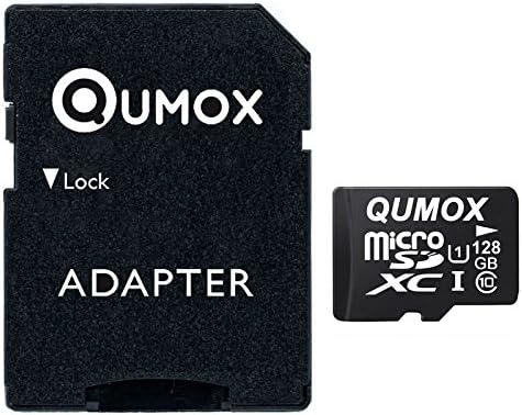 QUMOX 128 GB Micro SD Hafıza Kartı Sınıf 10 UHS-I 128 GB Yüksek Hızlı Yazma Hızı 40 MB / S Okuma Hızı Kadar 80 MB / S