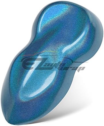 EZAUTOWRAP Ücretsiz Aracı Kiti 60 x 600 Psychedelic Mavi Parlak Metalik Gökkuşağı Holografik Vinil Wrap Sticker