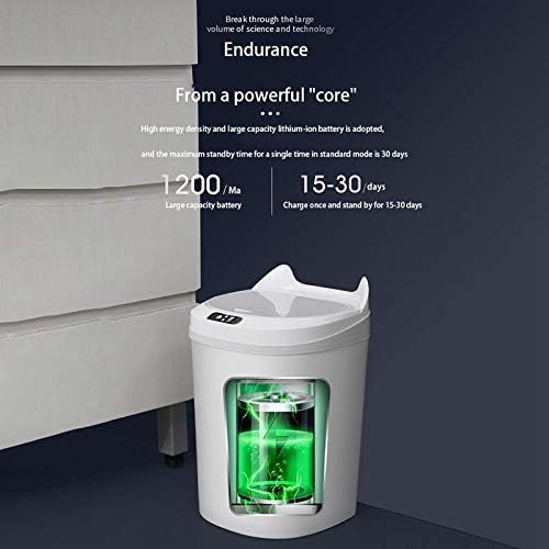YFQHDD Indüksiyon çöp tenekesi Otomatik Fotoselli Çöp tenekesi Çevre Dostu sensörlü çöp kutusu Mutfak Banyo Ev (Renk: B)