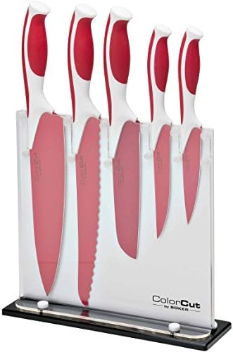 Boker ColorCut Ahududu Kırmızı Paslanmaz Mutfak Çatal Seti Bıçak Bıçaklar