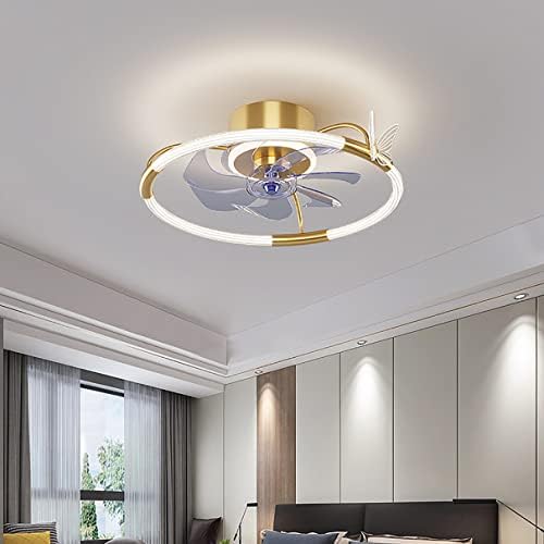 MYYINGBIN sessiz Fan ışık tavan yatak odası LED tavan vantilatörleri ışıkları ve Uzaktan Kısılabilir Modern Tavan ışıkları