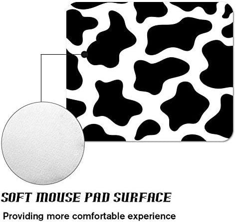 Siyah Beyaz Noktalar Oyun Ofis Mouse Pad ZTtrade Dayanıklı Özelleştirilmiş Kaymaz Kauçuk Mouse Pad-Dikdörtgen.