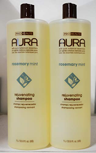 Aura Biberiye Nane Gençleştirici Şampuan 33.8 oz (2 paket)