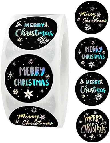 SAERİ 500 pcs Merry Christmas Çıkartmalar Zarf Damgalama Mühür Çıkartmalar Dekorasyon Paketi Mühür Etiketleri Festivali Malzemeleri