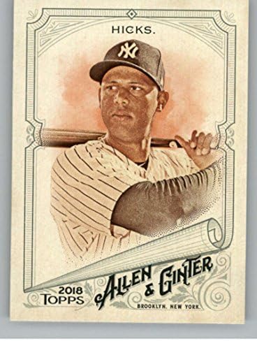 2018 Allen ve Ginter 44 Aaron Hicks New York Yankees Beyzbol Kartı-GOTBASEBALLCARDS