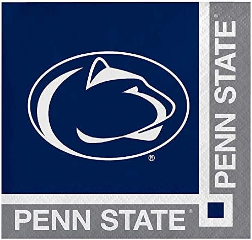 Penn State Nittany Lions Tatlı Tabakları (16) İçecek Peçeteleri (16) Paket