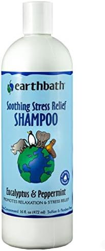 Evcil Hayvanlar için Earthbath Yatıştırıcı Stres Giderici Şampuan, Okaliptüs ve Nane, 16oz-Stres Giderici Köpek Şampuanı-Made
