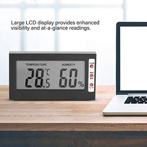 Termometre Mini Dijital Termometre Higrometre Ölçer Nem Sensörü ile Backstand Tasarım için Sera için Ev Ofis