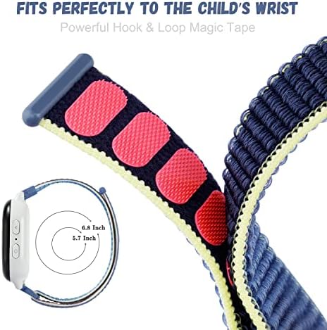 Çocuklar için Gizmo Watch Band Değiştirme, nefes Kanca & Döngü Naylon Smartwatch Band ile Uyumlu Verizon Gizmo İzle 2 / Gizmo