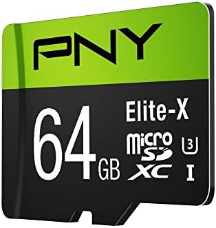PNY Elite-X Micro SD 128 GB, U3, V30, A1, Sınıf 10, 100 MB/s'ye kadar – P-SDU128U3100EX-GE