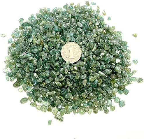 kannore LJ1212 50g Doğal Yeşil Apatit Kuvars Kristal Çakıl Taş Mineral Örneği Doğal Taşlar ve Mineraller Yatıştırmaya Ruh