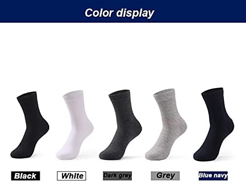 TJLSS erkek Pamuk Çorap Siyah Iş Yumuşak Nefes Kış Erkek Uzun Çorap Tarzı Artı (Renk : Bir, Boyutu: (44-48))