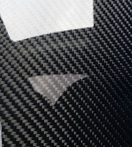 Gerçek Karbon Fiber Fiberglas Panel Levha Levha 18 ×30 ×3/32 Parlak Bir Tarafı
