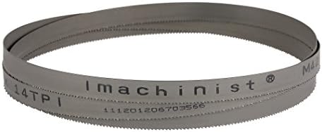 Imachinist S721224 72 Uzun, 1/2 Genişliğinde, 0.025 Kalınlığında Yumuşak Demirli Metal Kesmek için M42 Bi-metal Şerit Testere