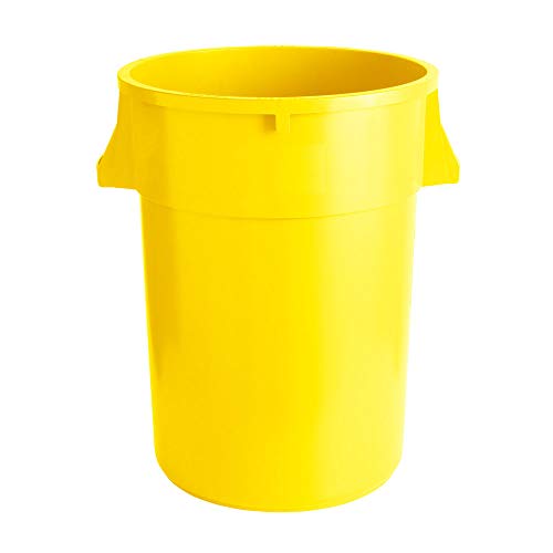 15 Paket! 176 Qt. / 44 Galon / 166 Litre Sarı Yuvarlak İçerik Kutusu / Ticari Çöp Kutusu. Çöp kutusu Mutfak çöp tenekesi çöp