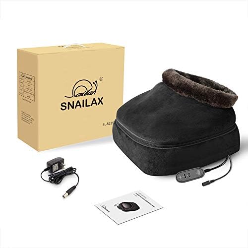 Snailax 2-in-1 Shiatsu Ayak ve Sırt masajı ile ısı Yoğurma Ayak Masaj Makinesi ile İsıtma Pedi, geri masaj minderi veya ayak