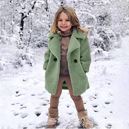 Yürüyor Çocuk Kız Duffle Polar Ceket Kış Sıcak Windproof Kalınlaşmak Parka Kabanlar Peluş Trençkot Palto