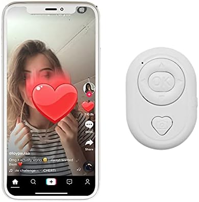 ıPhone Kamera için Bluetooth Uzaktan Kumanda Yukarı ve Aşağı Çevirme gibi TİK Tok için Uzaktan Deklanşör, Bluetooth Kamera