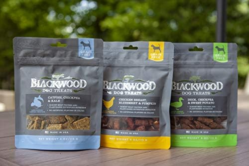 ABD'de Yapılan Blackwood Pet Tahılsız Köpek Muameleleri [Sağlıklı Atıştırmalıklar için Doğal Köpek Muameleleri], 3 Lezzet Çeşidinde,