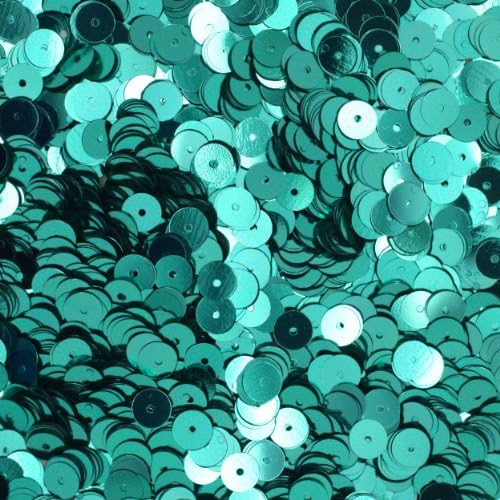 6mm Düz Yuvarlak PAYET PAİLLETTES ~ Turkuaz Teal Peacock Mavi Yeşil Metalik ~ Gevşek payetler için em