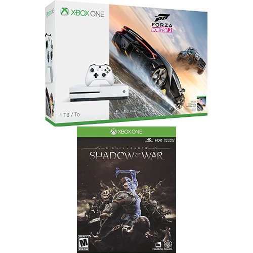 Xbox One S 1TB Konsolu - Forza Horizon 3 + Savaşın Gölgesi Paketi