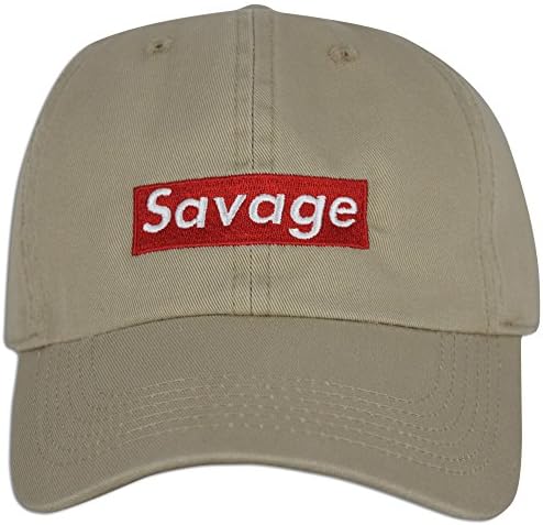 JLGUSA Savage İşlemeli Baba Şapkası Şapka Ayarlanabilir Polo Tarzı Yapılandırılmamış