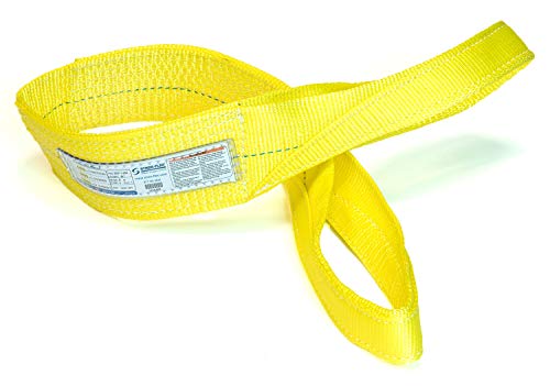 Stren-Flex-ABD'de Üretilmiştir - 13 ft Polyester Düz Göz Web Sling Web Sling (4800 Dikey-3800 Gerdanlık-9600 Sepet)