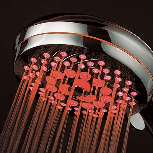 HotelSpa Neon Ultra Lüks 7 ayarlı LED El Duşu, Krom Yüzlü ve Renk Değiştiren Sıcaklık Sensörlü