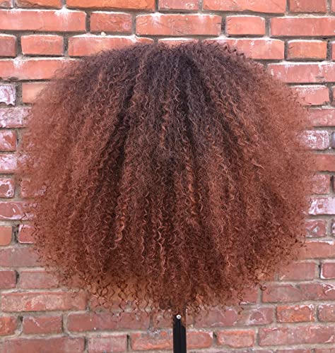 ANNİVİA Uzun Afro Kinky Kıvırcık Peruk Siyah Kadınlar için Patlama ile Kabarık ve Yumuşak Doğal Görünümlü Sentetik Saç(T1B-30)
