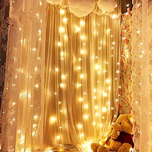 Ev aydınlatma 600 LED perde ışıkları peri yıldızlı dize ışıkları pencere zemin noel duvar yatak odası düğün doğum günü partisi